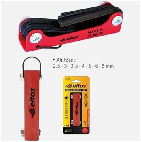 ELTOS ÇAKI ALLEN SETİ 7 PCS ( ALTI KÖŞE )
